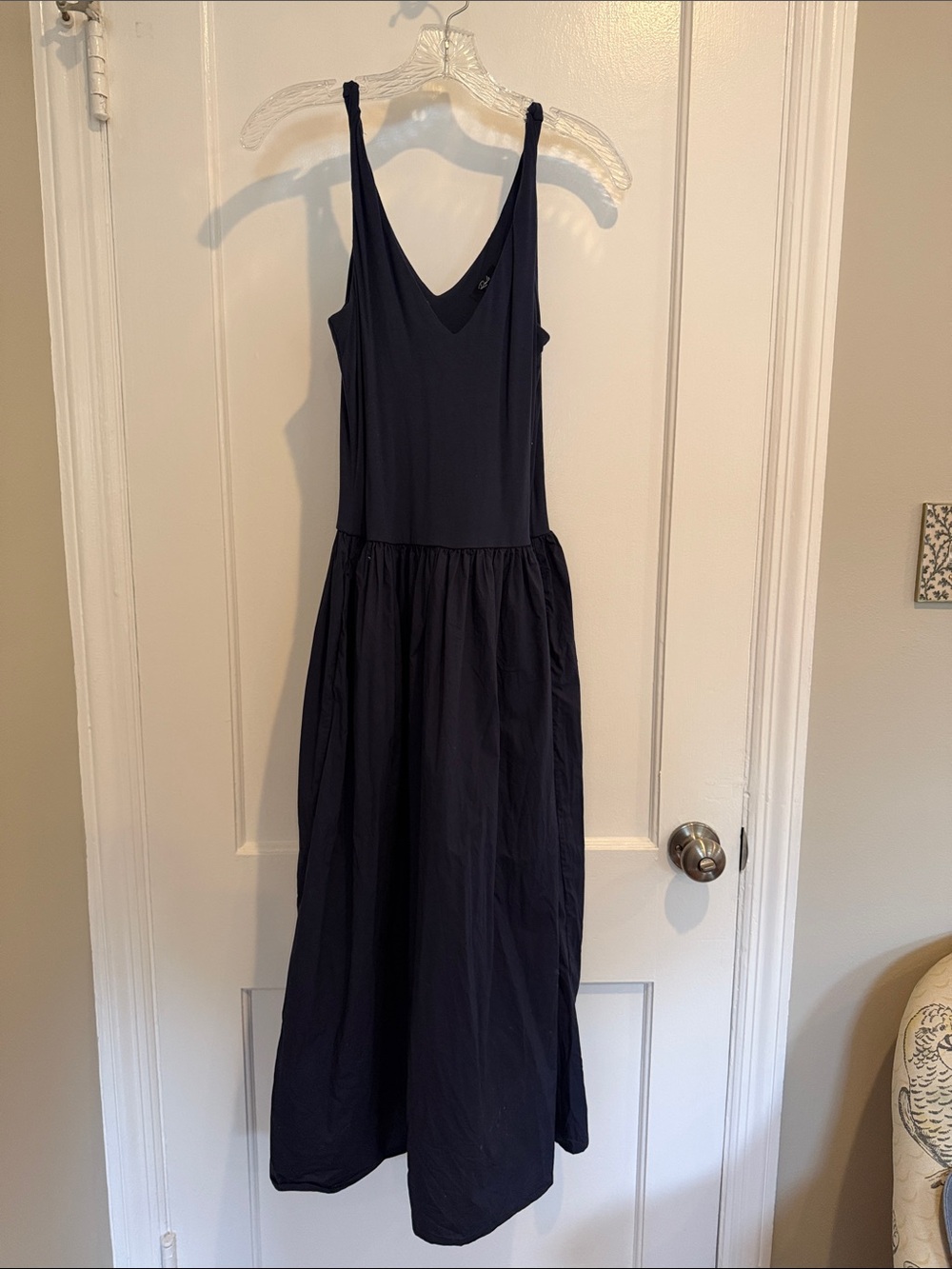 Rails Navy V-Neck Maxi Dress